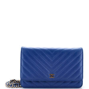 Chanel Wallet On Chain Chevron Lambskin #252657C24B
